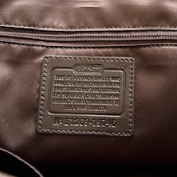 Vintage Woven Leather Coach Hobo Tote - Picture 7 of 7